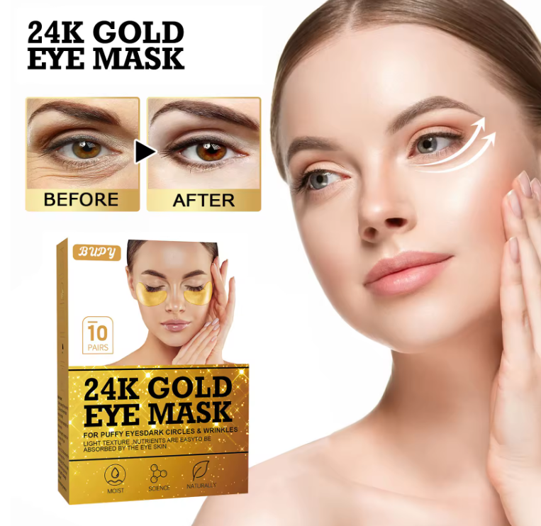 24K Zelta maska acīm 10pāri