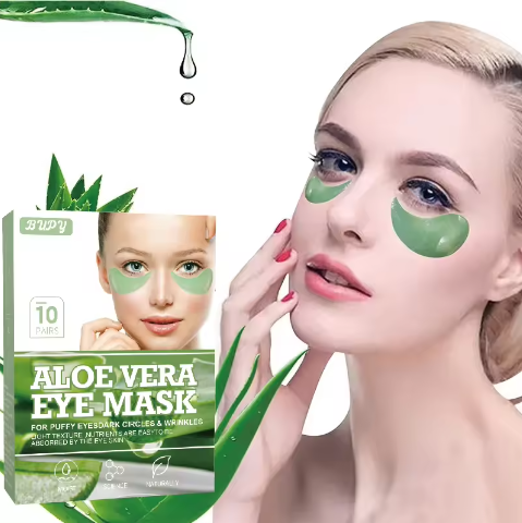 Zaļās aļģes maska ādai zem acīm 10pāri