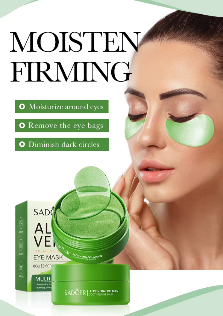 Aloe vera extract eye mask, 60pcs.