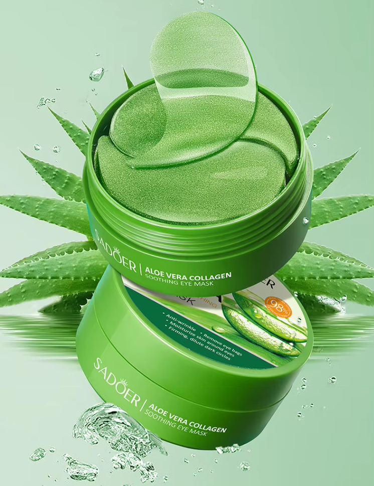 Aloe vera extract eye mask, 60pcs.