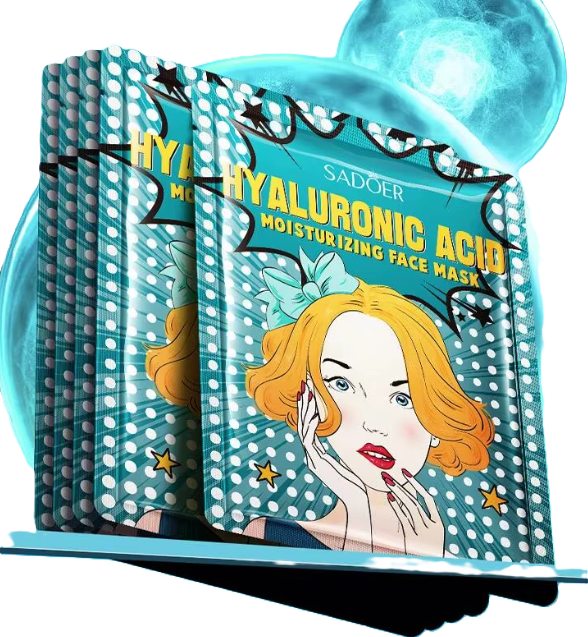 Hialuronskābes mitrinoša sejas maska