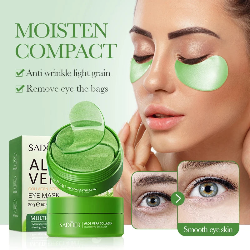 Aloe vera extract eye mask, 60pcs.
