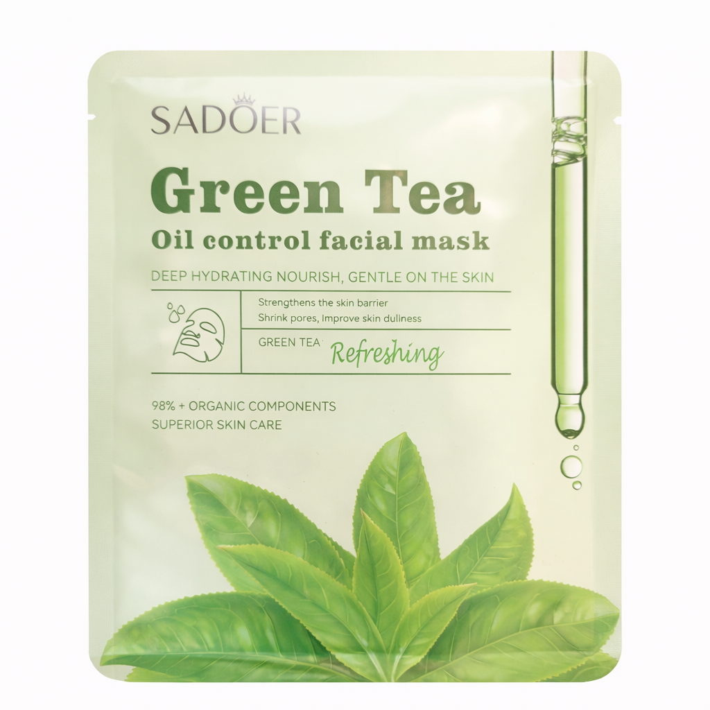 Green tea face mask