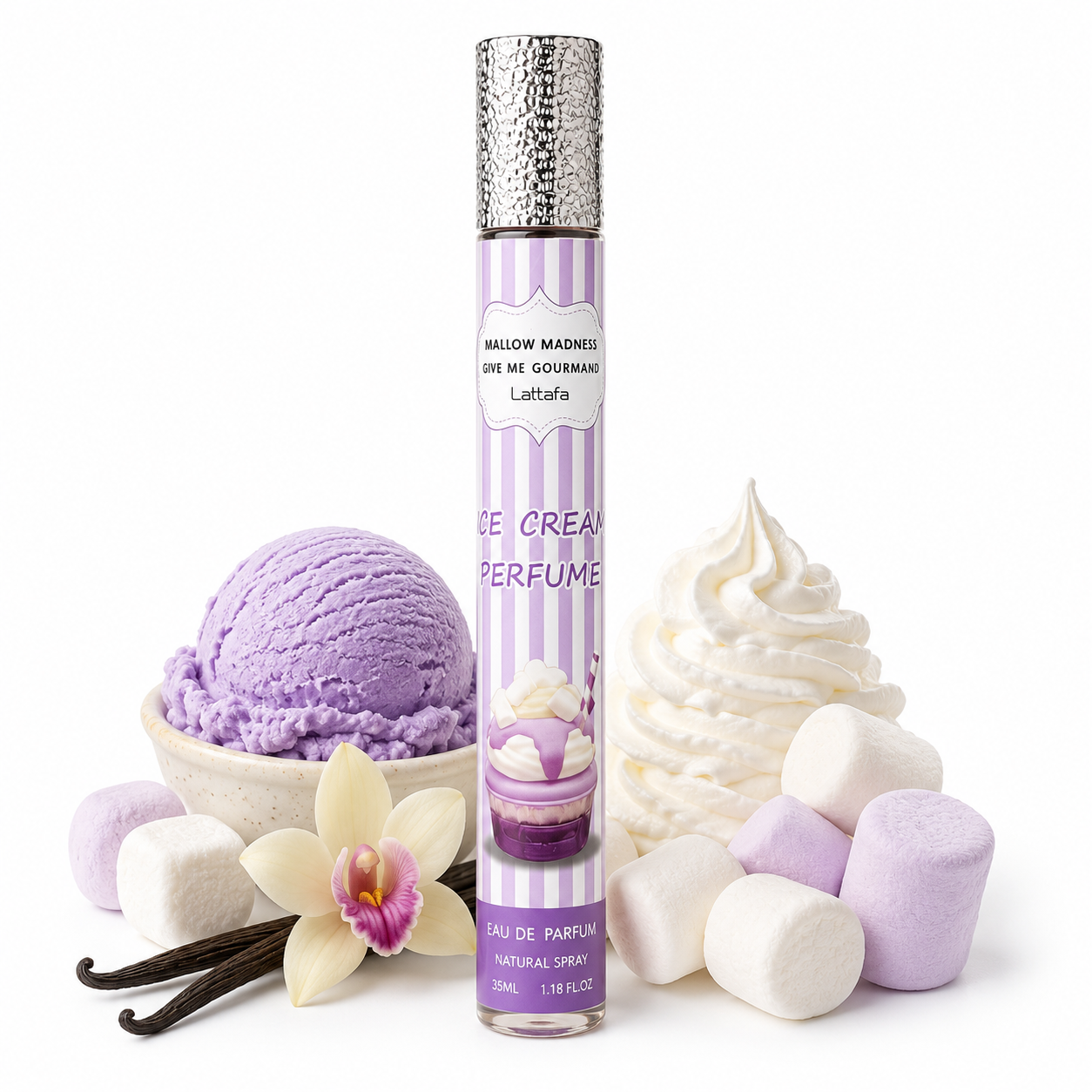 Lattafa Mallow Madness – Give Me Gourmand Ice Cream Perfume EDT 35 ml