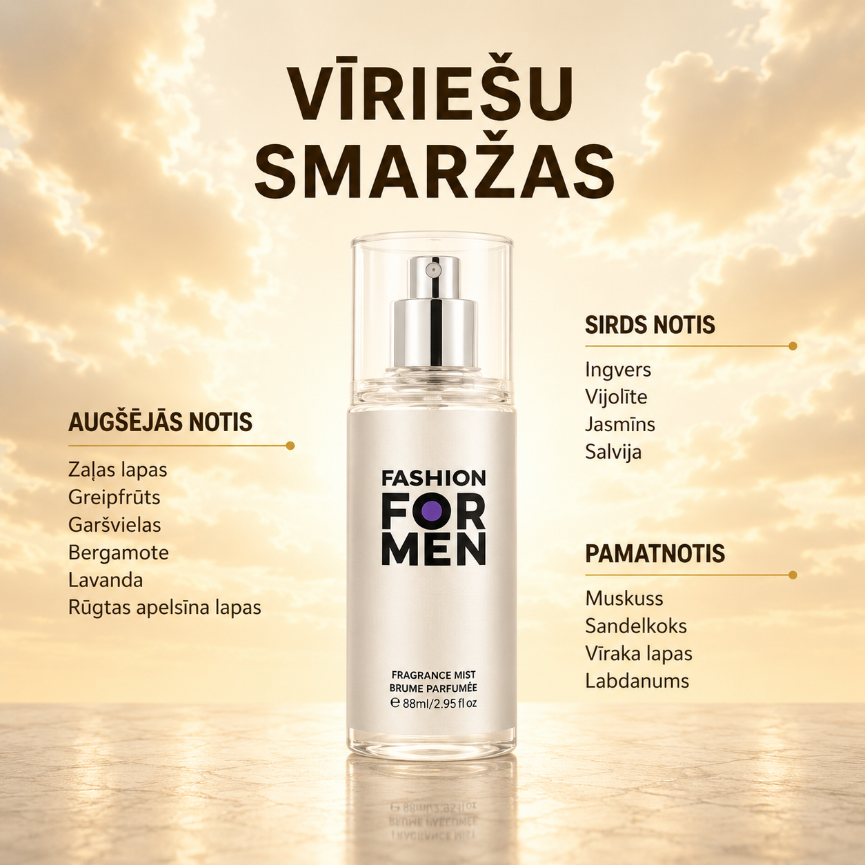 Fashion For Men, 88 ml