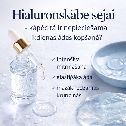 Hialuronskābe sejai – kāpēc tā ir nepieciešama ikdienas ādas kopšanā?