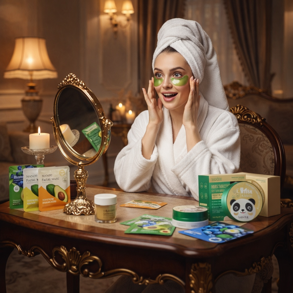 5 soļi mājas SPA rituālam ar sejas maskām un acu plāksteriem