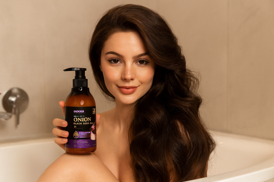 Sarkanā sīpola 98% dabīga ekstrakta matu šampūni un kondicionieri