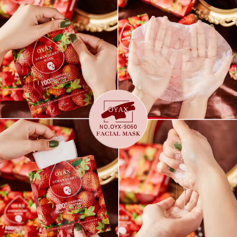 Strawberry face mask 30ml x 10 pcs.