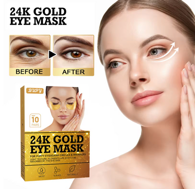 24K Zelta maska acīm 10pāri