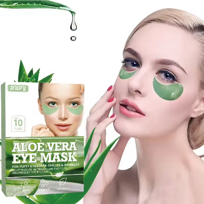 Zaļās aļģes maska ādai zem acīm 10pāri