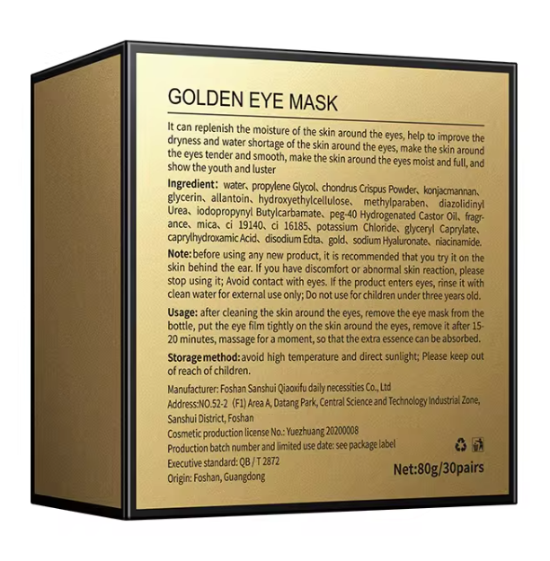 24K Gold eye mask 60 pcs.