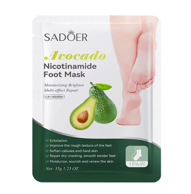 Avokado nikotinamīda pēdu maska