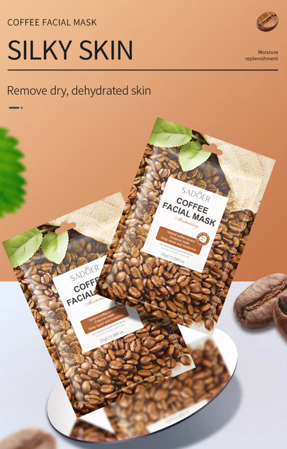 Kafijas pupiņu ekstrakta sejas maska