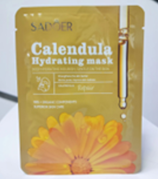 Marigold extract face mask