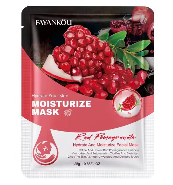 Pomegranate extract face mask