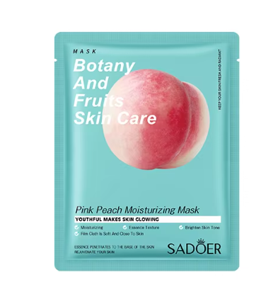 Peach face mask