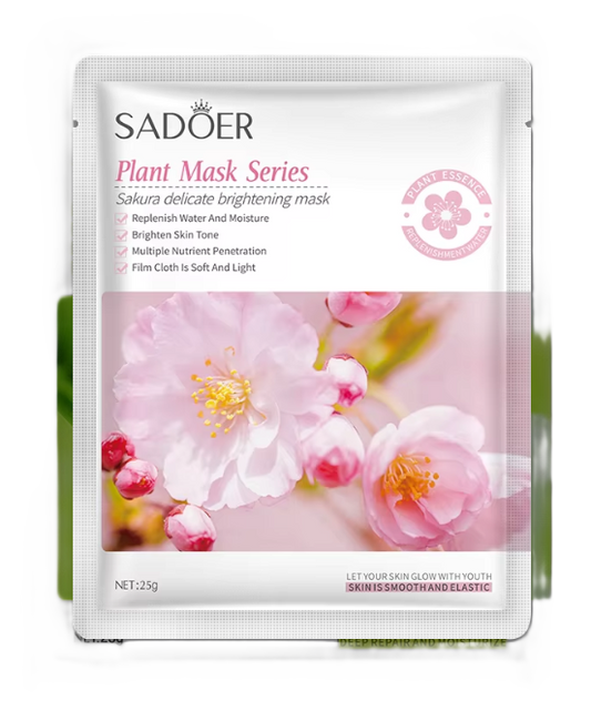 Sakura ziedu sejas maska