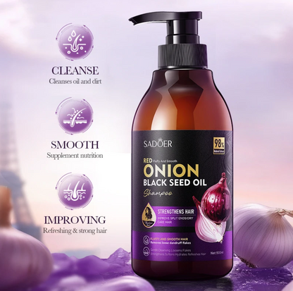 Sarkanā sīpola 98% dabīga ekstrakta matu šampūns 500ml