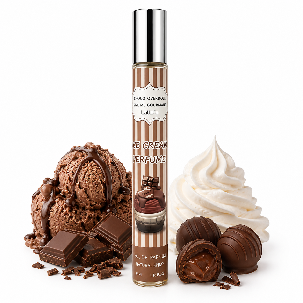 Lattafa Choco Overdose – Give Me Gourmand Ice Cream Perfume EDT 35 ml