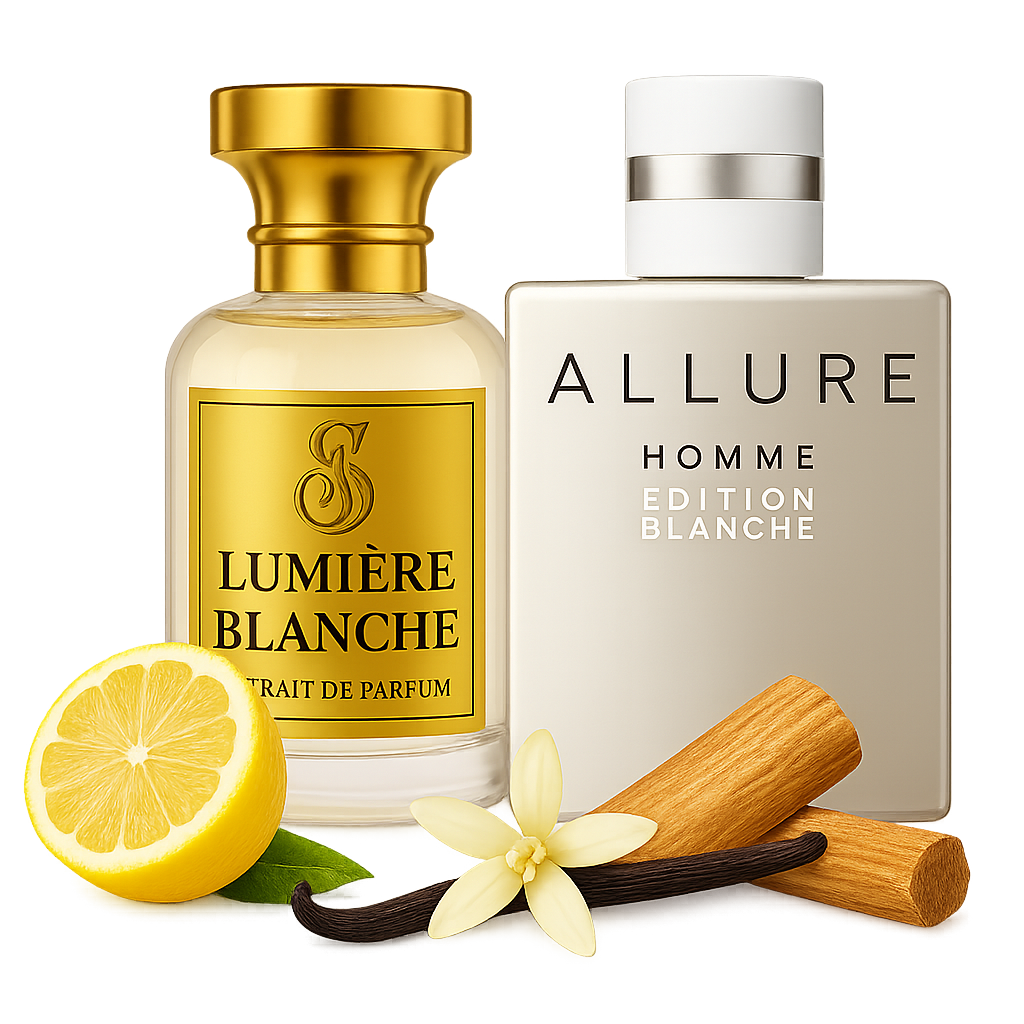 Iedvesmots no Chanel Allure Homme Edition Blanche, Vīrietim