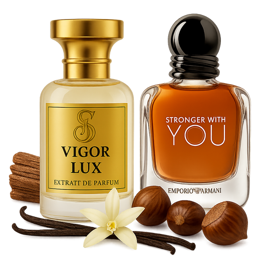 Iedvesmots no Emporio Armani Stronger With You, Vīrietim