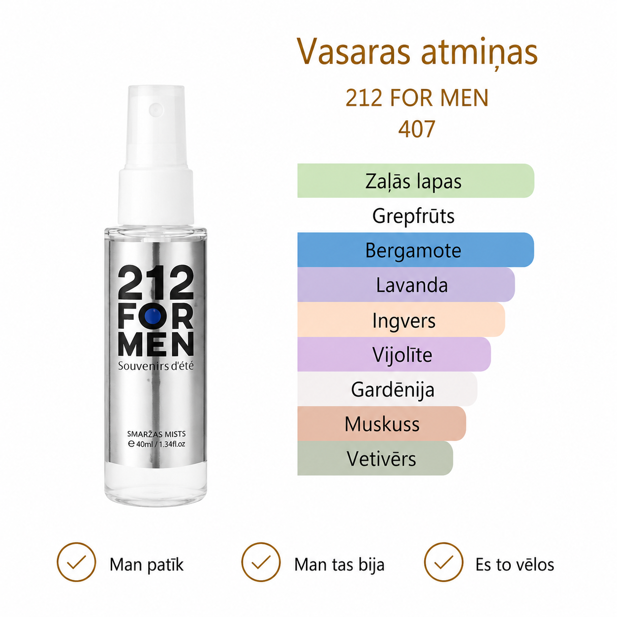Tualetes ūdens komplekts vīriešiem (4 x 40 ml)